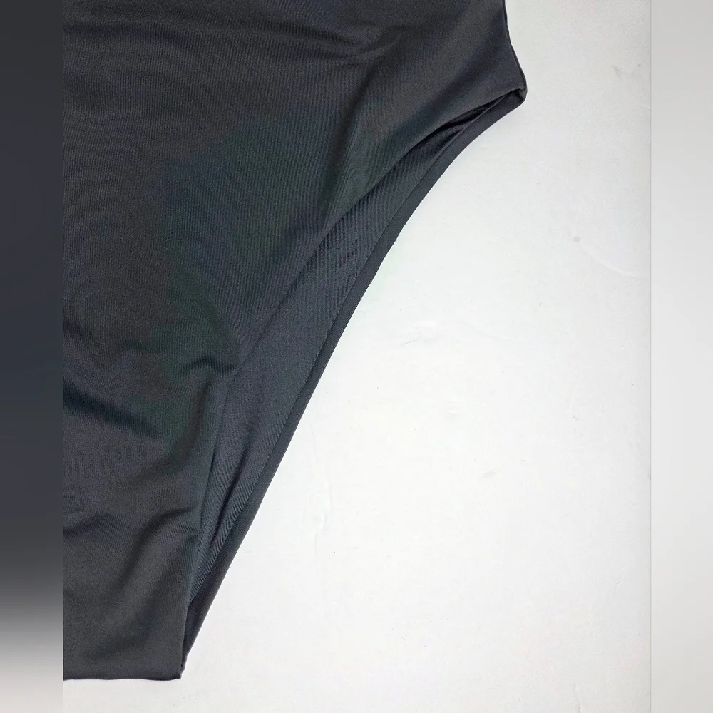 Skims Recycled Swim Mid Waist Bikini Bottoms Size XL NwT Gunmetal Gray